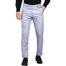 maleno Men Light Blue Slim Fit Formal Trouser | Slim Fit Trouser for Men | Classic Slim Fit Formal Trousers for Men | Regular Fit Solid-picture-26