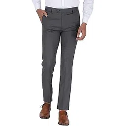 maleno Men's Black Formal Trousers for Men | Slim Fit Trousers for Men |Trousers for Office, Party-picture-20