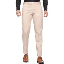 maleno Men's Casual Cream Trousers for Men | Slim Fit Trousers for Men |Trousers for Men | Men Formal Pant-picture-45