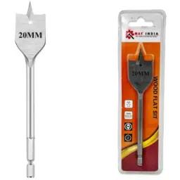 Malfah Enterprises 20mm Carbon Steel Silver Hex Shank Flat Wood Bit-picture-29