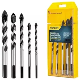 Malfah Enterprises Concrete/Glass Ceramic Tile Drill Bit Set 5-8 mm, ‎DELI DLB5125T (Set of 5 Pcs)-picture-14