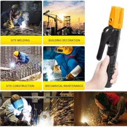 Malfah Enterprises Electrode Clamp Holder One-Handed Brass & Copper 300 A Current Rating for MMA Welding Machines, MFN (300 A) image 3