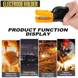 Malfah Enterprises Electrode Clamp Holder One-Handed Brass & Copper 300 A Current Rating for MMA Welding Machines, MFN (300 A) image 4