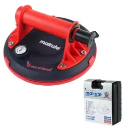 Malfah Enterprises Makute Glass Vacuum Sucker 203 mm (8 inch) Size 200 Kg Capacity Black & Red, VS1901-picture-13