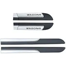 Malik AUTO Side Door Cladding Beading Black and Silver Accessories for Wagonr (2019 Onwards)-picture-25