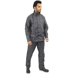 mallcom Stratus PU Coated Jacket and Trouser Rainwear Garments with Reflective Silver Piping (Pack of 1)-picture-51