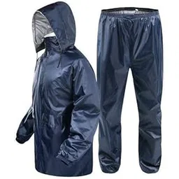 malvina Men's & Boy's Waterproof for Bike Raincoat With Hood Set of Top and Bottom (Navy Blue)-picture-23