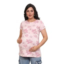 mama & bebe Women Printed Roll-Up Sleeves T-shirt-picture-38