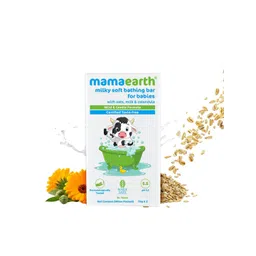 Mamaearth Baby Set of 2 Milky Soft Bathing Bar with Oats & Calendula - 75g Each-picture-44