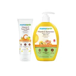 Mamaearth Set Of 2 Vitamin C Face Wash - 100ml & Vitamin C Sunscreen Body Lotion - 300ml-picture-32