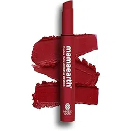 Mamaearth Moisture Matte Longstay Lipstick With Avocado Oil & Vitamin E For 12 Hour Long Stay - 11 Cherry Punch -2 G-picture-37