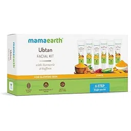 Mamaearth Ubtan Facial Kit with Turmeric & Saffron for Glowing Skin - 60 g image 1