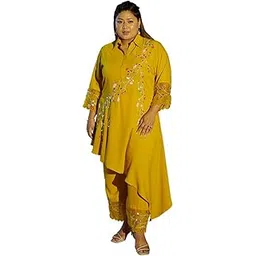 mamicha Dia Yellow High Low Co-ord Set-picture-30