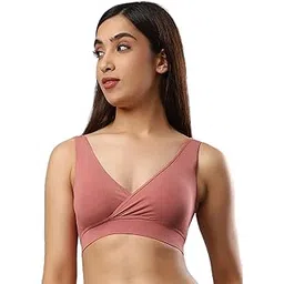 MAMMA'S MATERNITY Solid Antimicrobial Bamboo Fabric Maternity Sports Bra-picture-29