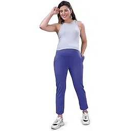 mamma's maternity Women's Spandex Fit Ankle Length Bottom Wear | Soft and Strechable Yoga Bottom Pant for Pregnant Mothers | Hight Waist Comfortable Pants-picture-19