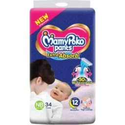 Mamy Poko 34 Pcs Extra Absorb Diapers Pant Packet, Size: New Born-picture-22
