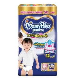 Mamy Poko 40 Pcs Extra Absorb Diapers Pant Packet, Size: XL-picture-15
