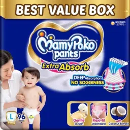 Mamy Poko 96 Pcs Extra Absorb Diapers Pant Packet, Size: Large-picture-18