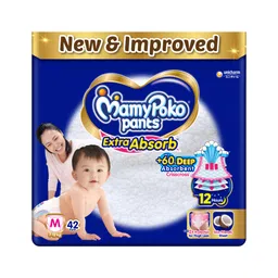 MamyPoko Extra Absorb Pants Style Diapers Medium - 42 Pieces-picture-17