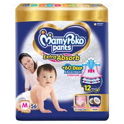 MamyPoko Extra Absorb Pants Style Diapers Medium - 56 Pieces-picture-19
