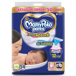 MamyPoko Extra Absorb Pants Style Diapers New Born -Pack of 54-picture-42