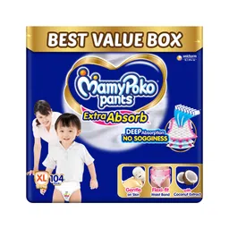 MamyPoko Extra Absorb Pants Style Diapers Xtra Large - 104 Pieces-picture-34