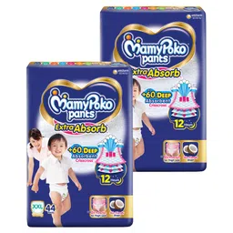 MamyPoko Extra Absorb Pants Style Diapers Xtra Xtra Large - 44 Pieces - (Pack of 2)-picture-29