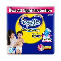 MamyPoko Standard Pants All Night Absorb Size Large - 66 pieces-picture-15