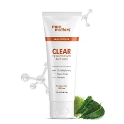 Man Matters Clear Face Wash with 2% Salicylic Acid for Acne & Dark Spots - 100ml-picture-36