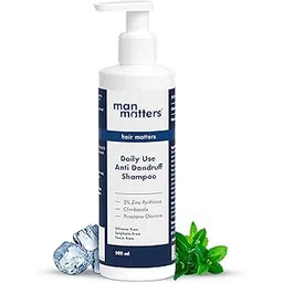 Man Matters Daily Use Anti Dandruff Shampoo | Reduces Dandruff, Flaking & Soothes Scalp Irritation | Zinc Pyrithione, Climbazole & Piroctone Olamine | pH 5.5 | 200ml-picture-19