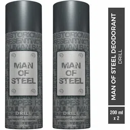Combo of Man Of Steel Drill Long lasting Deodorant Spray-For Men-picture-11