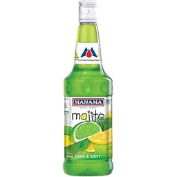 Manama Lime and Mint Mojito Syrup | Mixer for Mocktails, Cocktails, Drinks, Juices, Beverages | Non Alcoholic Mix 750ML Bottle-image-4