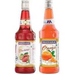 Manama Strawberry Fruit Flavoured Syrup and Manama Orange Fruit Flavoured Syrup, 750ML Each, Pack of 2-picture-11