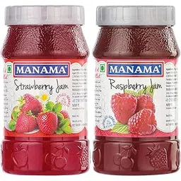 Manama Strawberry Fruit Jam and Raspberry Fruit Jam 500GMS Each, Pack of 2-image-42