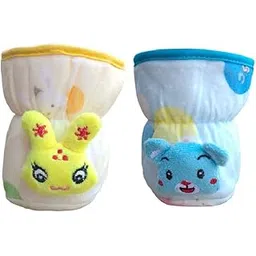 Manan Shopee Bottle Covers for Philips Avent/Broad Neck Soft Plush Stretchable Baby Feeding Bottle Tote Bag Cover with Strap (125ml, 120 ml and 140ml Feeders (Multicolour) Pack of 2-Blue Yellow)-picture-26