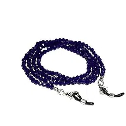 manbhar gems Round Beaded Eyeglasses Chain for Women, Sunglasses Chain, Reading Glasses Holder,Lanyard for Face Mask, Crystral Glass Beads, Sunglasses, Goggles and Eyeglasses, Color- Royal Blue-picture-29