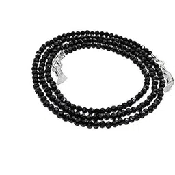 manbhar gems Semi Precious Black Colour Crystal Gemstone Round 4 mm Beads Spectacle Chain Lanyard Cord Neck Strap String Chain Ethnic Face Mask Holder Lanyard Anti-Lost Mask Leash Stylish Sunglass, Reading Glass 74 cms Unisex-picture-32