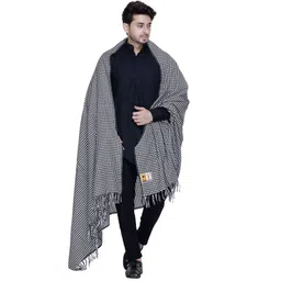 MANBHAV Acrylic Checkered Men Shawl-picture-40