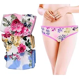 manchi fashion Women & Girls High Waist Cotton Printed Panties - Combo Pack of 3 | Soft, Fast-Drying, Itching-Free Underwear | Multicolor (M/L/XL/2XL)-picture-32