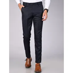 MANCREW Men Smart Regular Fit Easy Wash Formal Trousers-picture-38