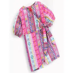 M'andy Girls Printed Cotton Jumpsuit-picture-14