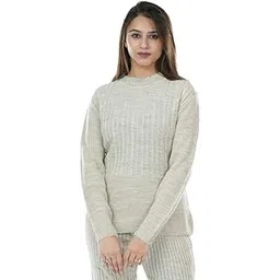 manera Casual Solid Round Neck Full Sleeve Women's Top Only-picture-37