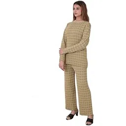 manera Premium Women's Winterwear Self Design Woolen Knitted Designer Cord Set (2 pcs)-picture-24