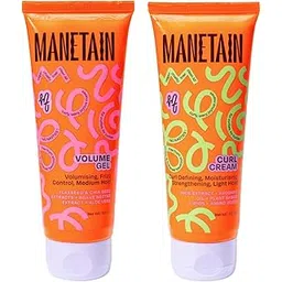 MANETAIN Volumizing Curl Cream 100ml & Hair Styling Gel 100ml for Defined Curls | Hydrating, Anti-Frizz & Long-Lasting Hold for Wavy, Curly Hair | Natural Ingredients, Vegan & Cruelty-Free-picture-28