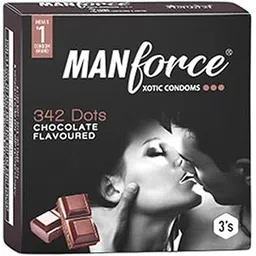 Manforce 342 Dots Xotic Chocolate Flavour Condoms, 3 Count-picture-19