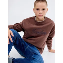 Mango Kids Boys Embroidered Cotton Sweatshirt-picture-40