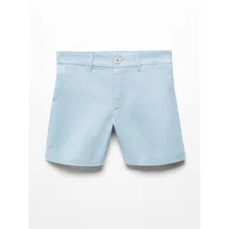 Mango Kids Boys Linen Cotton Shorts-picture-57