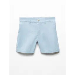 Mango Kids Boys Linen Cotton Shorts-picture-20