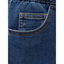 Mango Kids Boys Solid Regular Fit Denim Shorts image 3