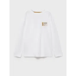 Mango Kids Boys Typography Printed Pure Cotton T-Shirt-picture-38